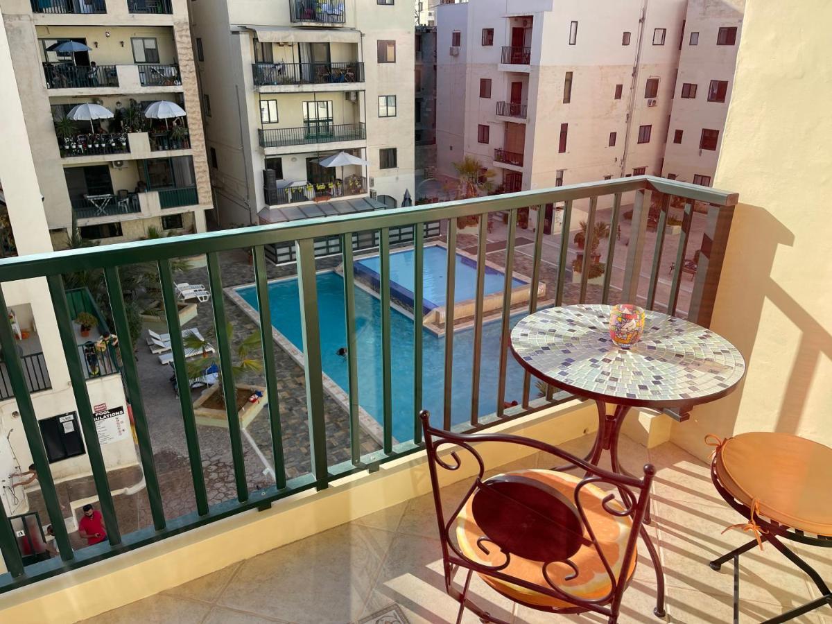Beautiful Central Apartment With Pool San Pawl il-Baħar Kültér fotó